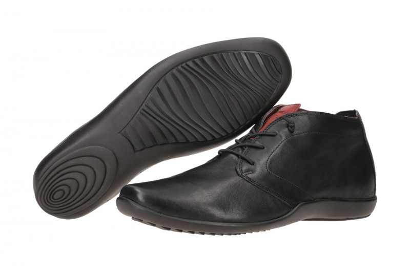 Think Stone Schuhe Slipper schwarz rot 653