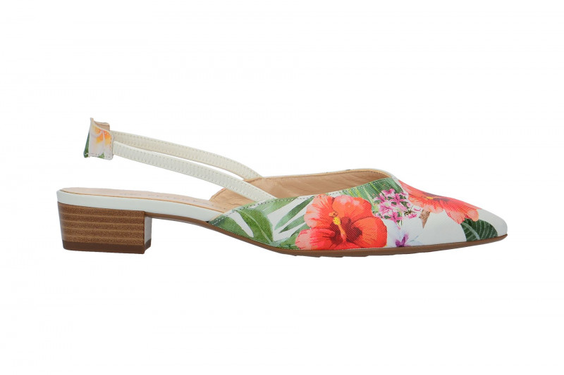 Peter Kaiser Sling Pumps Carsta weiß tropica 22177/980