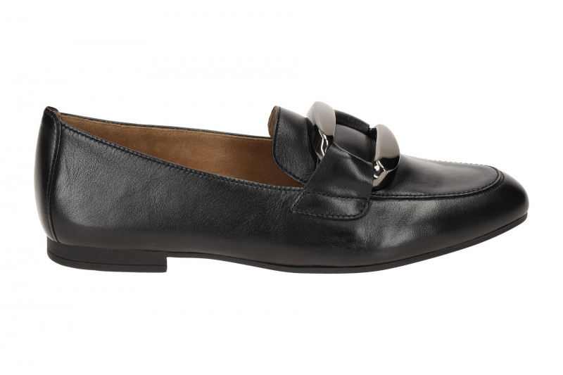 Gabor Schuhe Slipper Loafer schwarz Nappa 45.215.27