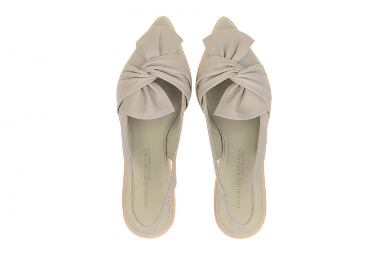 K&S Schuhe Ono grau Nappa Sling Pumps