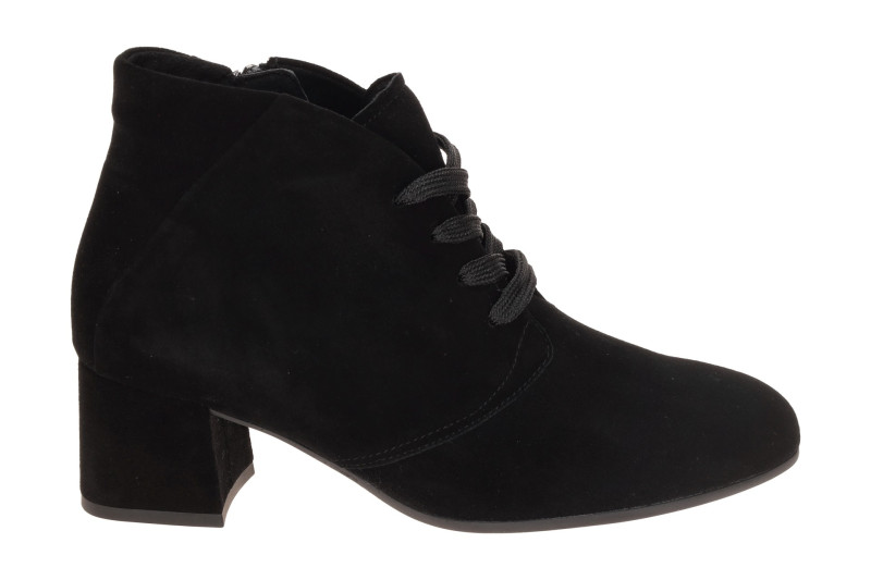 Gabor Stiefelette Ankle Boots schwarz Samt H-Weite 8063.02.001