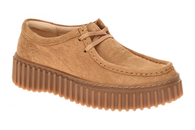 Clarks Torhill Bee Mokassin Schuhe braun tan Nubuck 26172084
