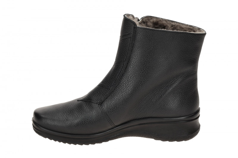 ARA München Winter Stiefelette schwarz H-Weite Lammfell 12-48539