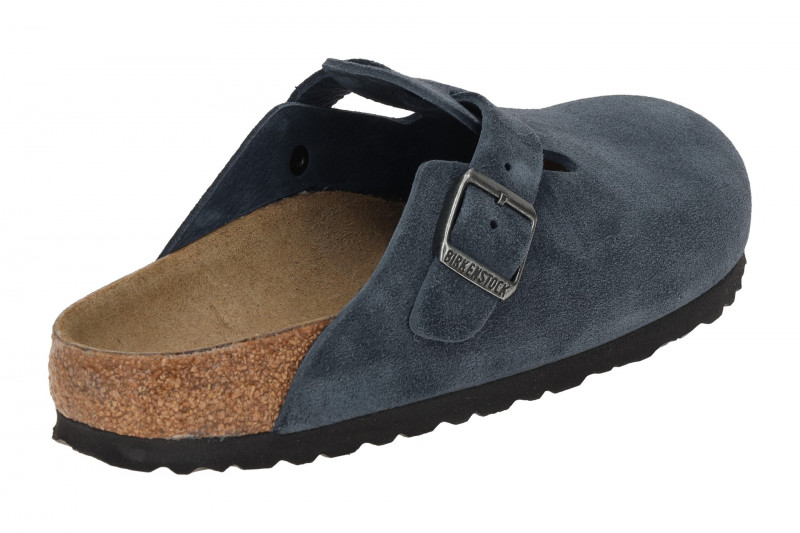 Birkenstock Boston BS Pantolette blau new navy SCHMAL 1030902