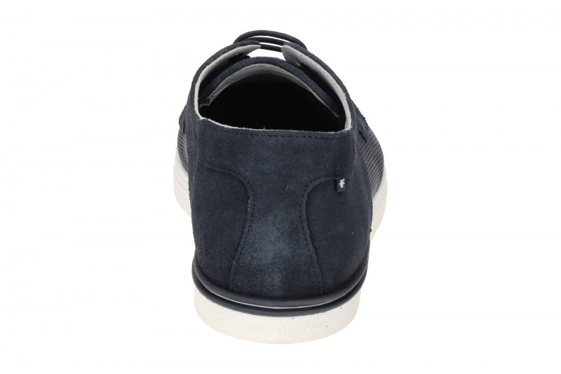 Floris van Bommel De Dekker Schuhe blau perforiert 30288