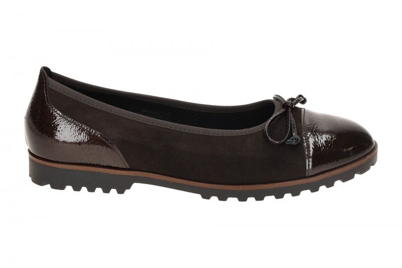 Gabor Ballerina braun Lack Velour 74.100.18