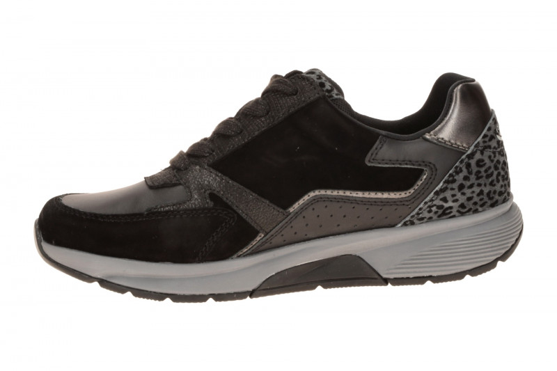 Gabor RollingSoft Schuhe schwarz anthrazit Leo 0106.01.001