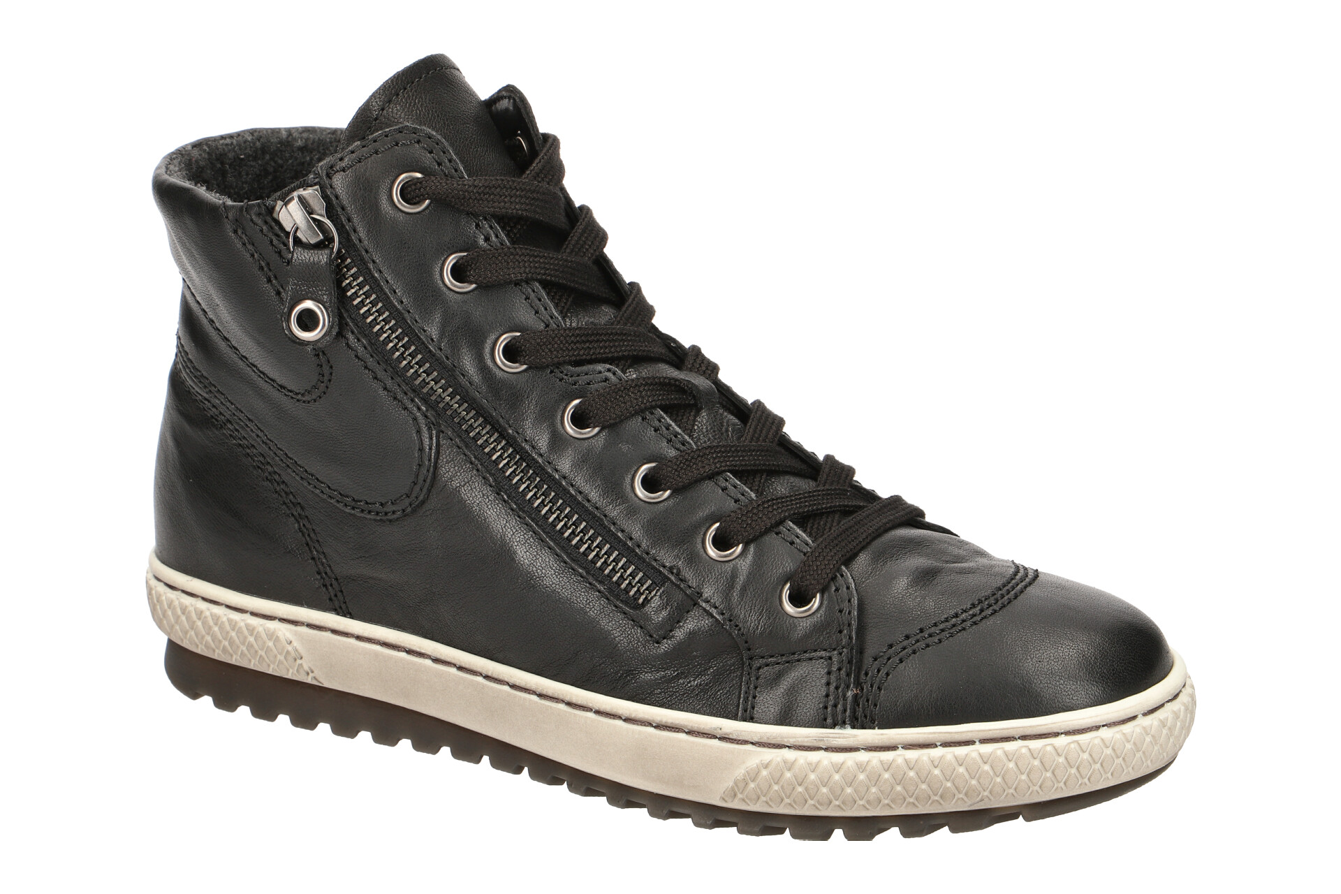Gabor Damen Stiefeletten, Rauleder Mit Lammfell-Futter, Flacher Absatz 3,5 Cm – Klassische Halbstiefel