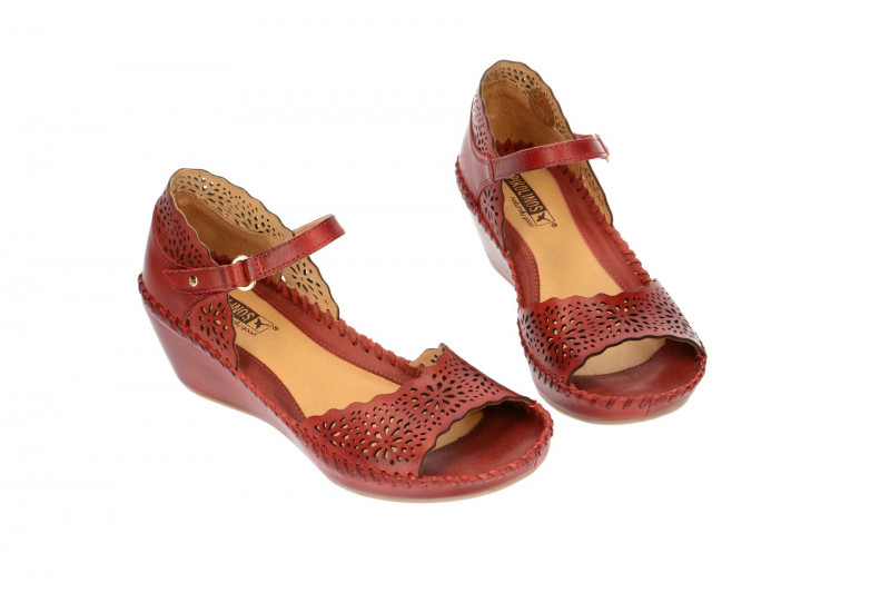 Pikolinos Keil Sandale Margarita rot 943-0986