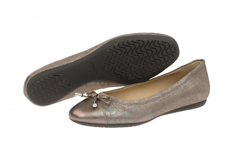 Geox Respira Lola A Slipper in grau metallic Ballerinas
