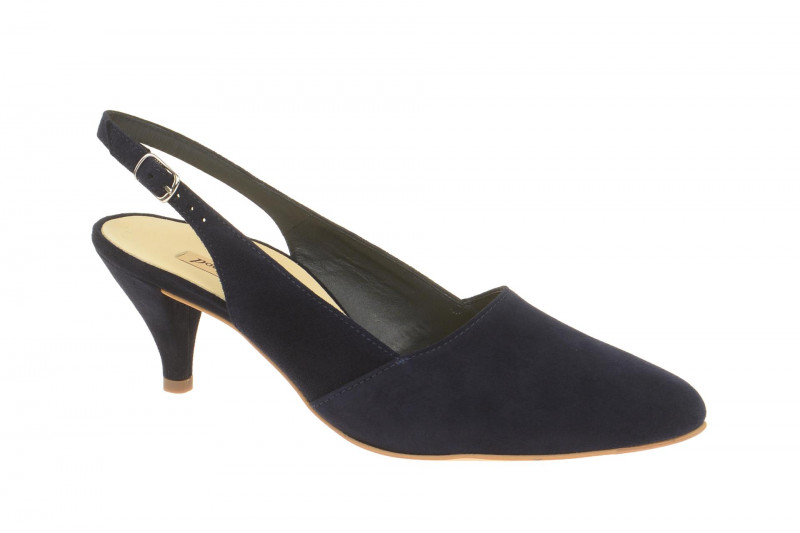 Paul Green Sling Pumps 3315 blau Samt