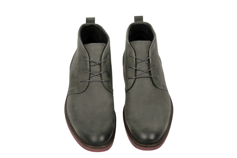 Ecco Biarritz Stiefeletten in dunkelgrau Nubuk