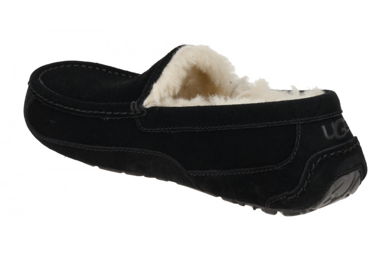 UGG Ascot Mokassin Schuhe schwarz 1101110