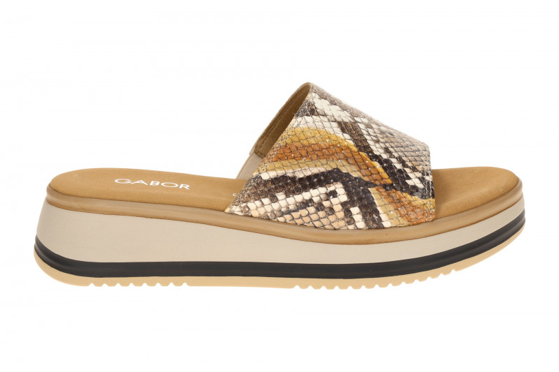 Gabor Plateau Pantolette braun Python 82.740.82