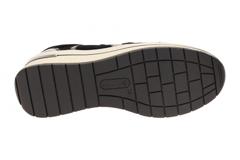 Caprice Schuhe schwarz Leder Mix H-Weite 23300