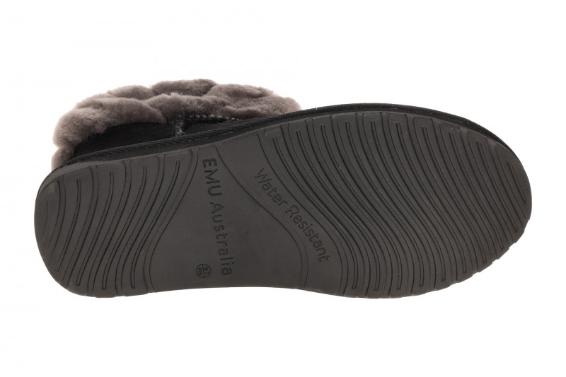 EMU Pyke Boots Stiefel schwarz Fellkragen W13193