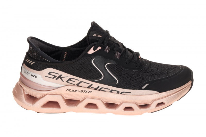 Skechers Glide Step Schuhe schwarz rose metallic Damen 150514