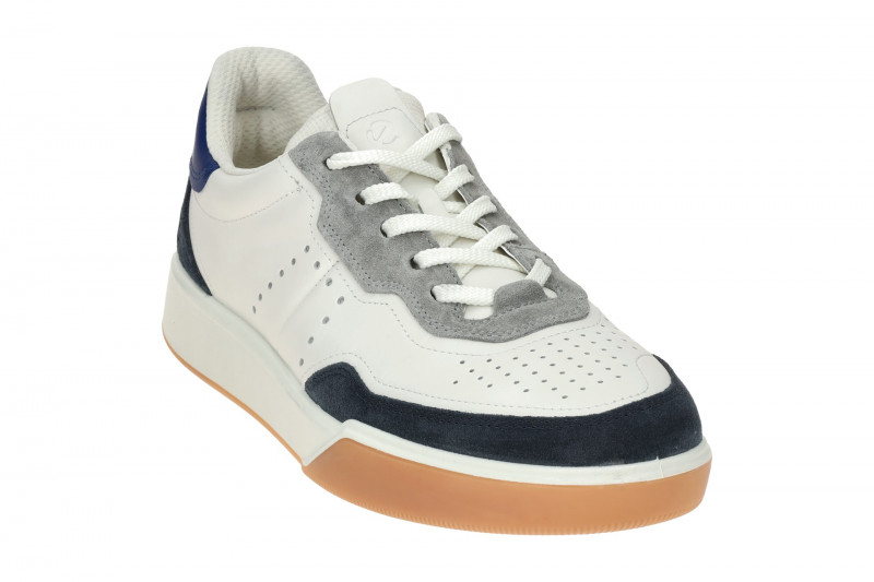 ecco Street Court Schuhe weiß blau 539814