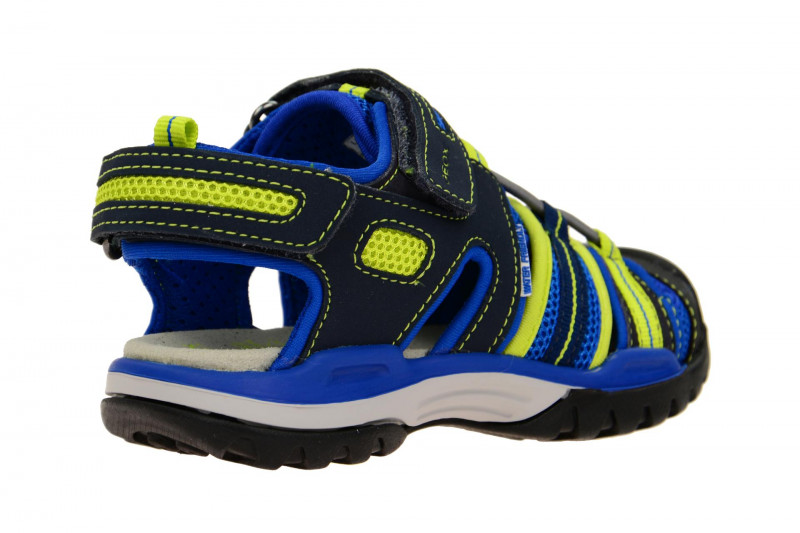 Geox Respira Borealis Outdoor Kinder Sandaletten in blau gelb