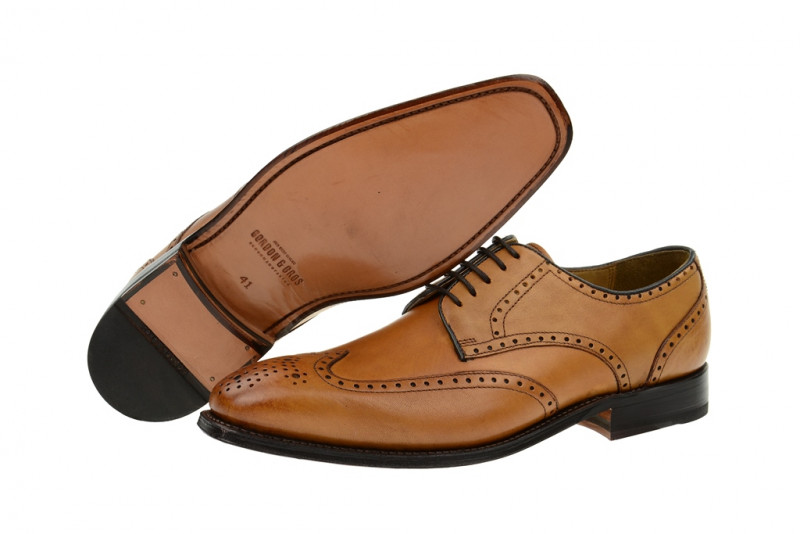 Gordon & Bros. Havret 2466 tan braun rahmengenähte Schuhe
