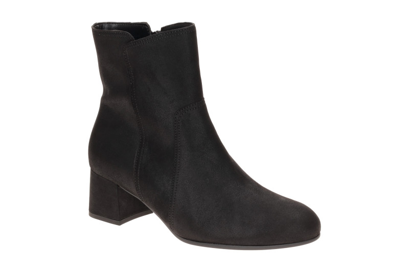 Gabor Stiefelette Ankle Boots schwarz schimmernd H-Weite 8063.01.005