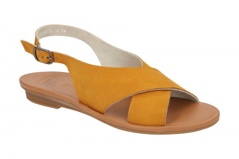 Paul Green Sandale gelb Nubuck 7300