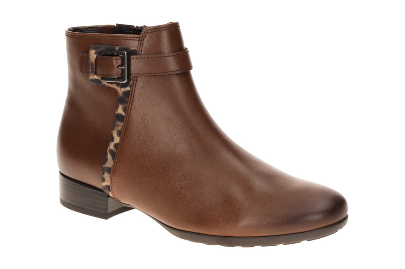 Gabor Stiefelette braun saddle H-Weite Schnalle 8031.01.003