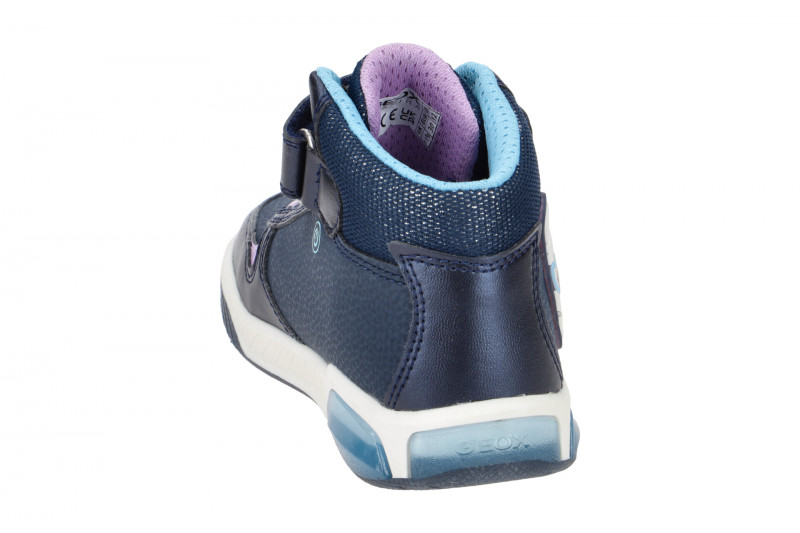 Geox Inek Lama Schuhe dunkelblau Blinker Kinderschuhe J16ASC