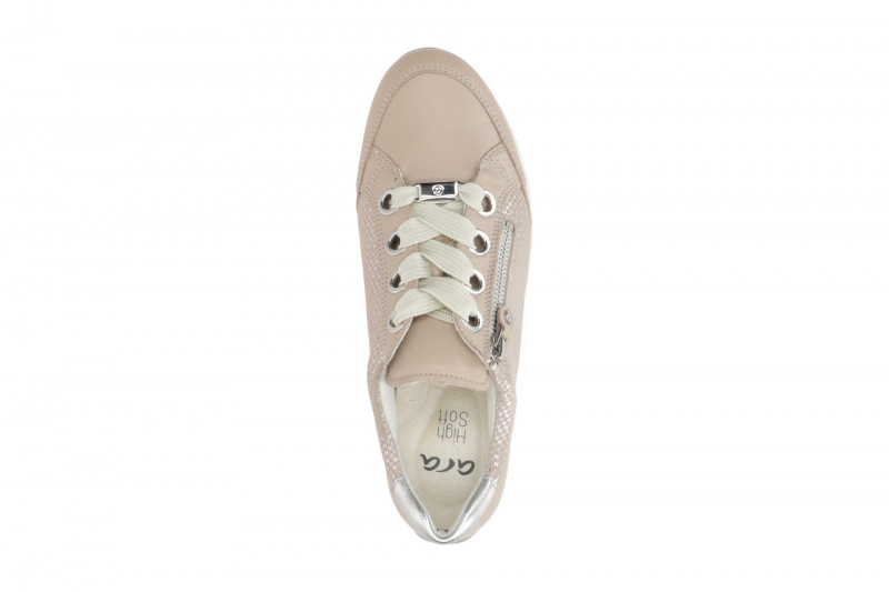 ARA Osaka Schuhe Sneaker beige silber Effekt 12-44587