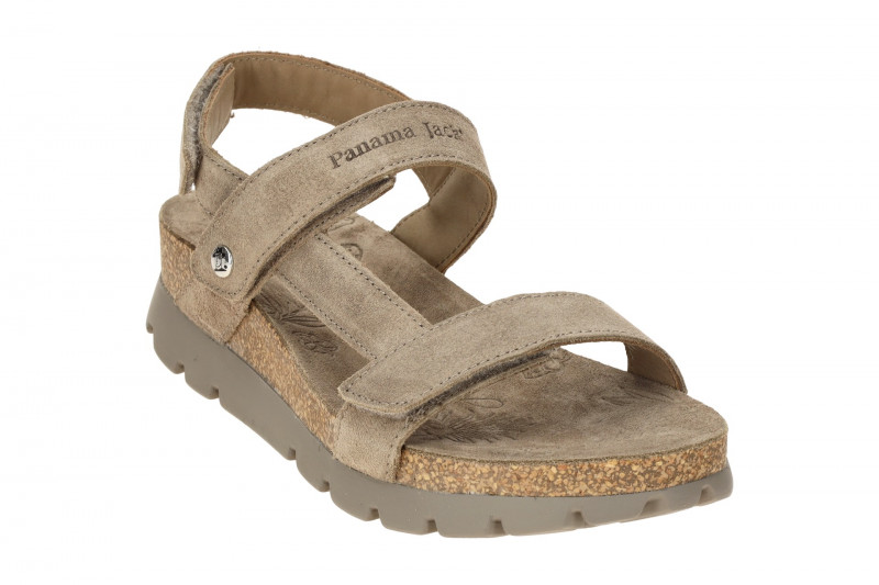 Panama Jack Selma B19 Sandale grau taupe Velour