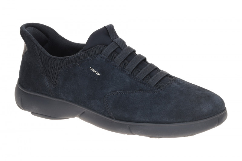 Geox Nebula Slipper Schuhe blau FASTin Velour U56MXB
