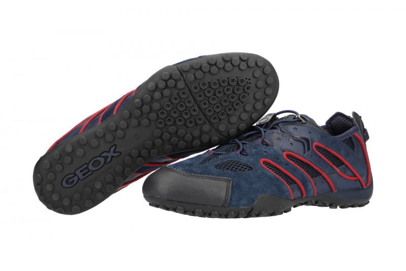 Geox Snake Schuhe blau rot U4207J 02214 C4E7W