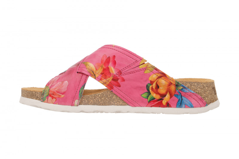 Think Koak Pantolette pink fuxia Flowers