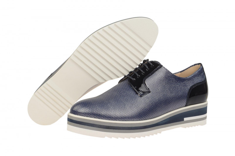 Peter Kaiser Emilie Schuhe blau silber Lack