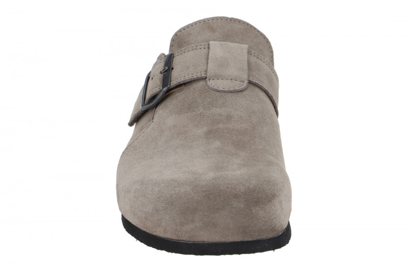 Think Wolfi Pantolette grau Velour Herren Clogs