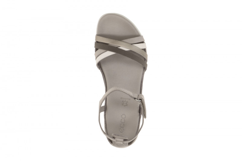 Ecco Flash Sandale grau metallic Kreuzriemen 244243
