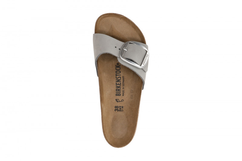 Birkenstock Madrid Big Buckle Pantolette grau Normal-Weit 1021707