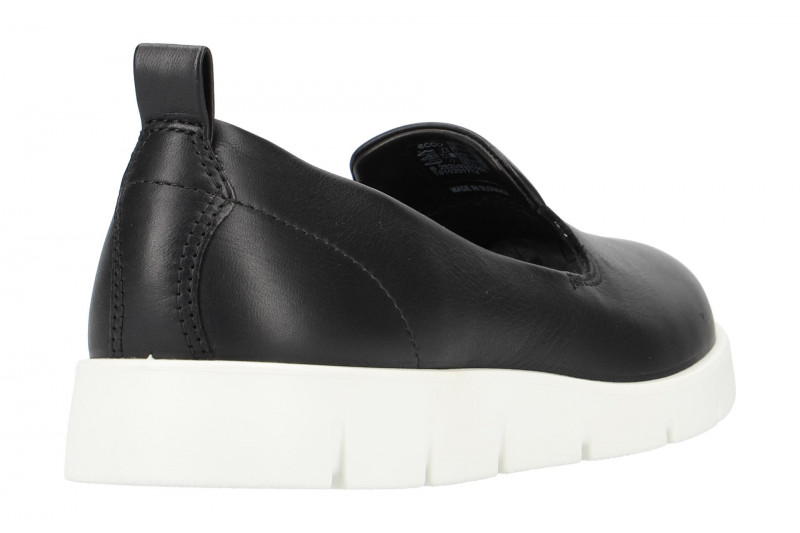 Ecco Slipper Schuhe Bella schwarz weiß