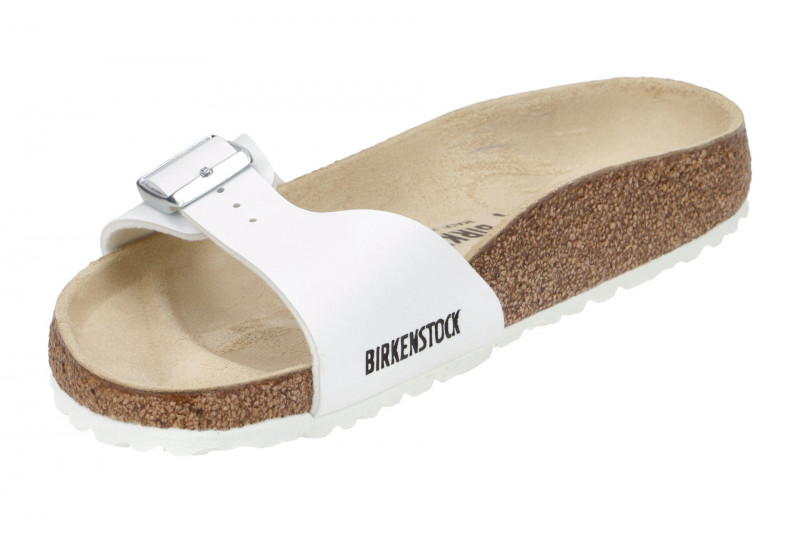 Birkenstock Madrid BS Pantolette weiß Schmal-Weit 40733