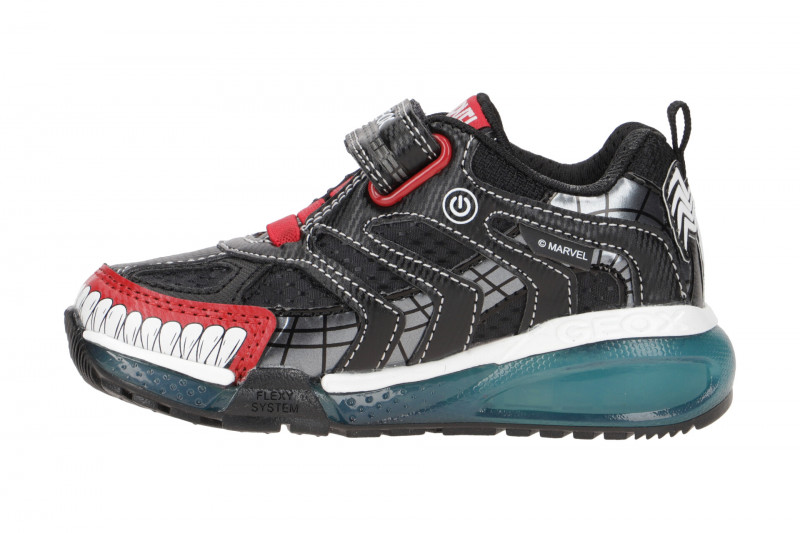 Geox BAYONYC Kinder Schuhe blau Spider-Man Venom J26FEC
