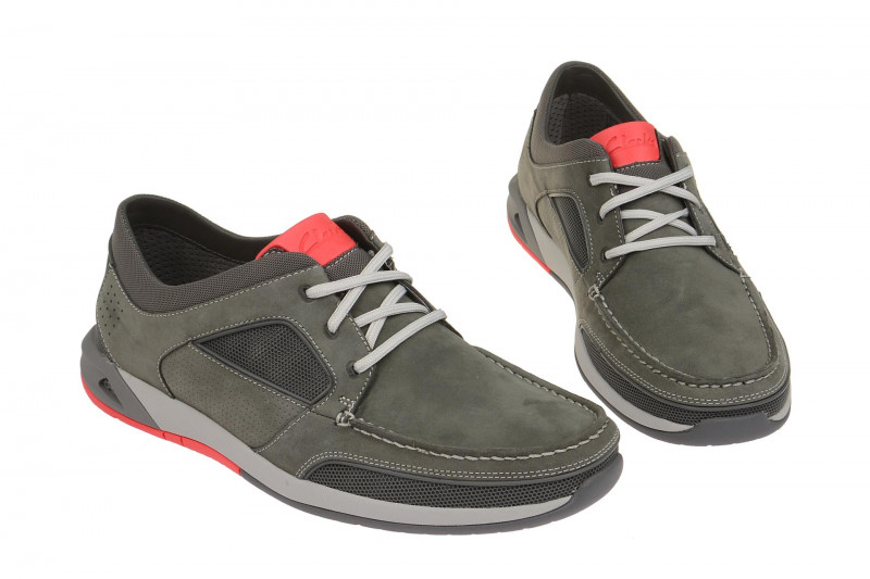 Clarks Ormand Sail Schuhe grau orange