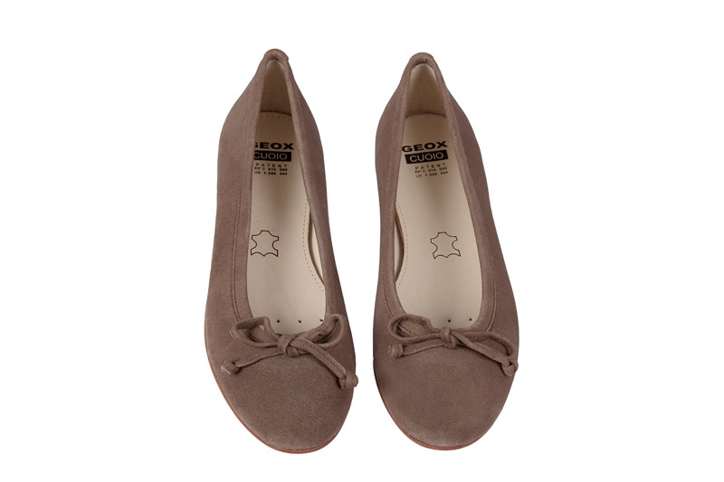 Geox Flower Schuhe braun Ballerina D11P18