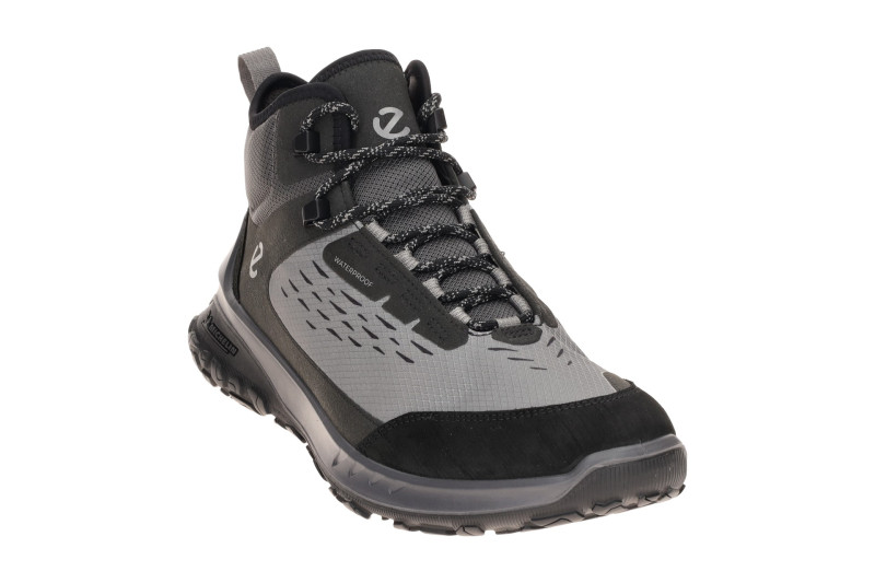Ecco Ult-Trn Mid Schuhe Sneaker grau schwarz Waterproof 824374