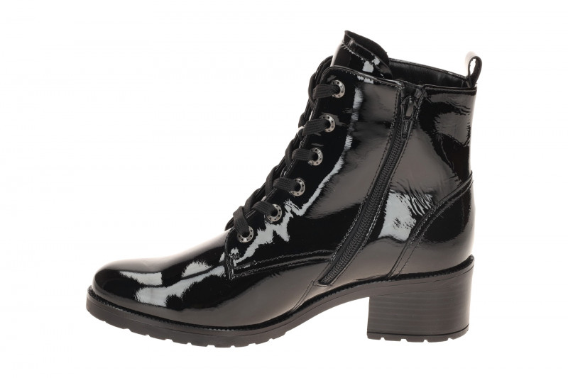 Gabor Fashion Schnür Stiefelette schwarz Lack 72.816.97