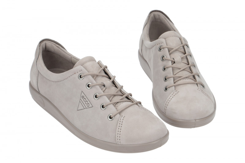 Ecco Soft 2 Schuhe grau Nubuck