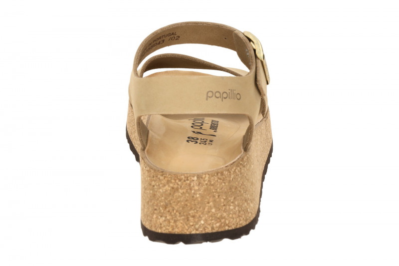 Birkenstock papillio Glenda Keil Sandale beige Schmal 1022966