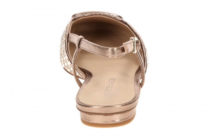 Peter Kaiser Sling Pumps taupe braun metallic Flecht 79481