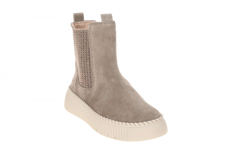 Gabor Stiefel beige kiesel Velour Plateau Boots 8014.01.008