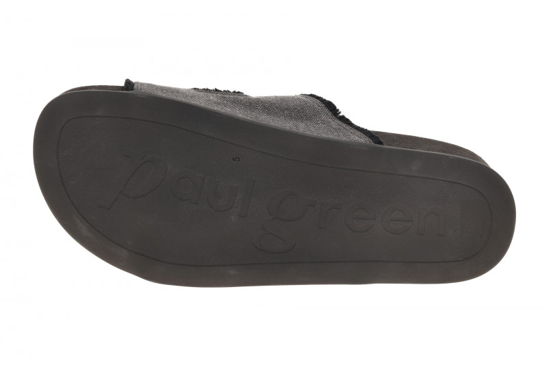 Paul Green Plateau Pantolette schwarz Antik-Look 6221