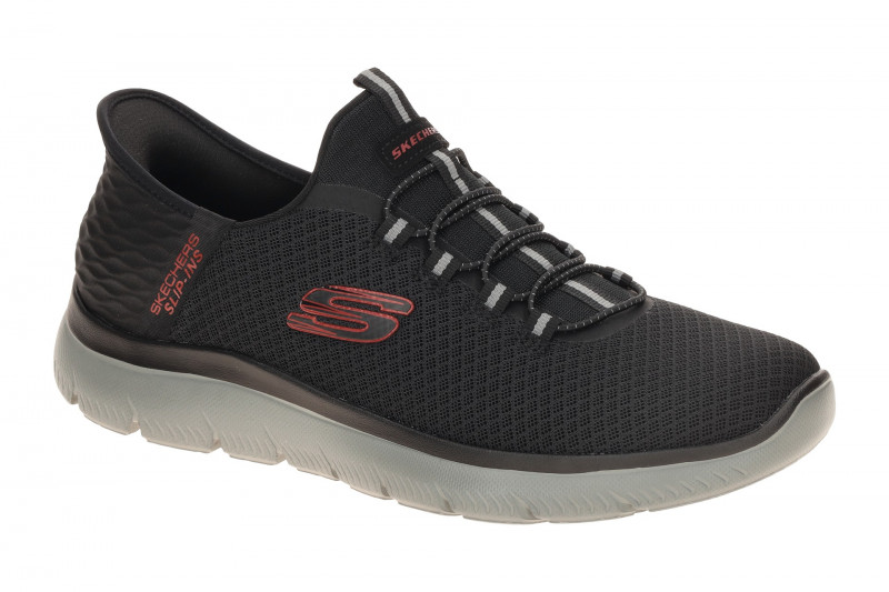 Skechers Summits Schuhe schwarz rot SLIP-INS 232457